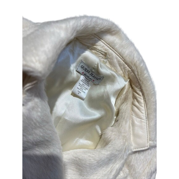 Guess Jeans Vintage Alpaca Wool Blend Pea Coat Jacket Women’s Sz XS - Picture 4 of 16